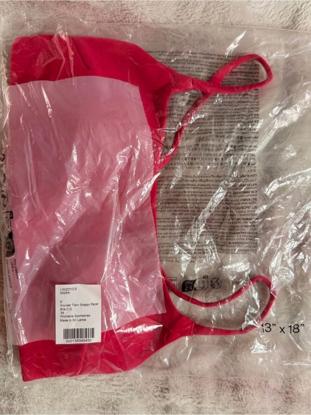Lululemon Wunder Train Strappy Racer Bra